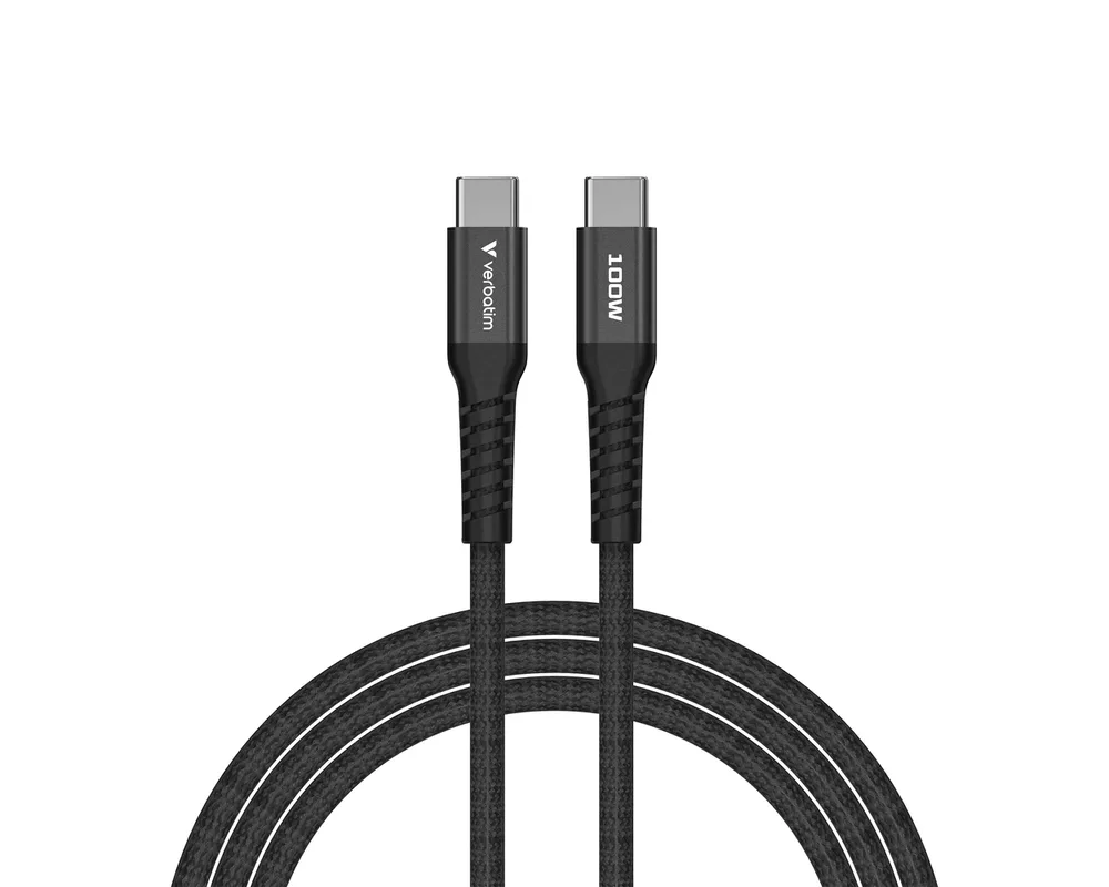 Кабел Verbatim Sync & Charge USB-C to USB-C 100W Magnetic 120 cm - Black 2