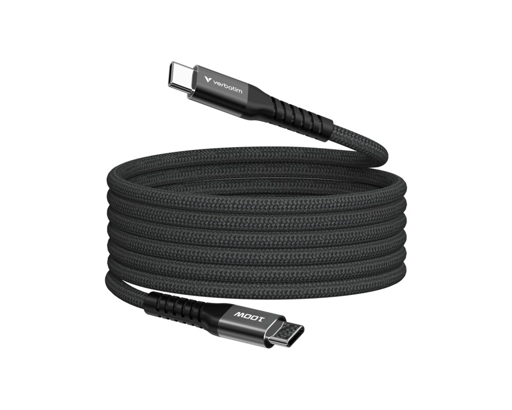 Кабел Verbatim Sync & Charge USB-C to USB-C 100W Magnetic 120 cm - Black 7