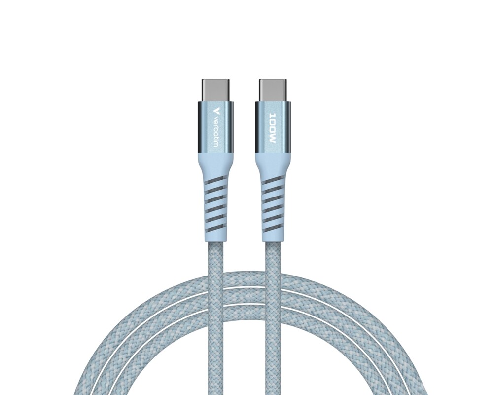 Кабел Verbatim Sync & Charge USB-C to USB-C 100W Magnetic 120 cm - Blue 8