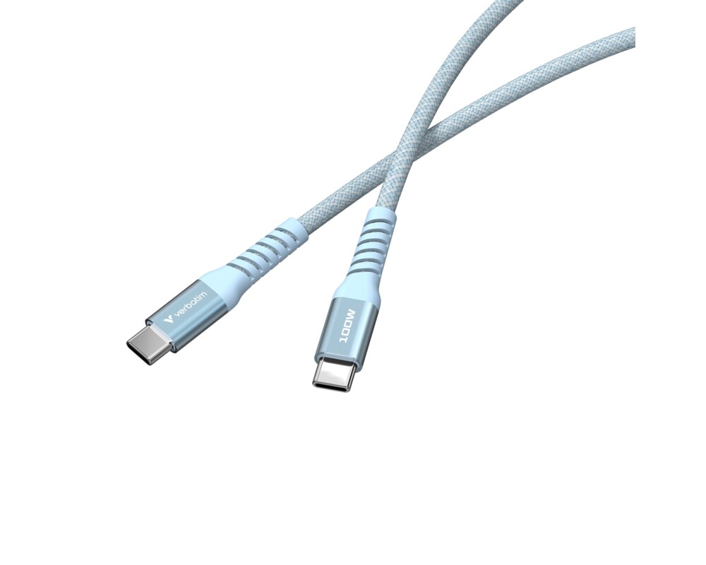 Кабел Verbatim Sync & Charge USB-C to USB-C 100W Magnetic 120 cm - Blue 9