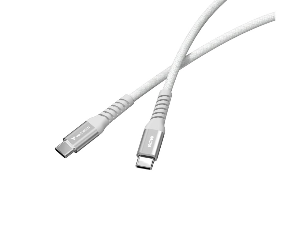 Кабел Verbatim Sync & Charge USB-C to USB-C 60W Magnetic 120 cm - Grey 3