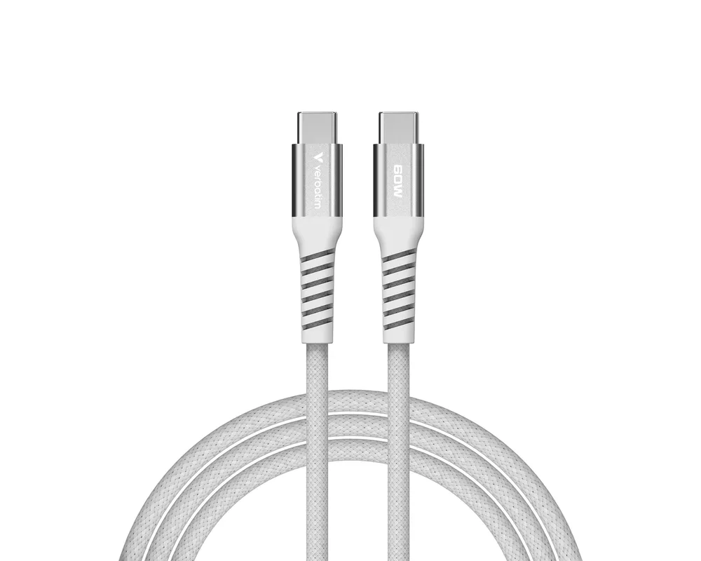 Кабел Verbatim Sync & Charge USB-C to USB-C 60W Magnetic 120 cm - Grey 2