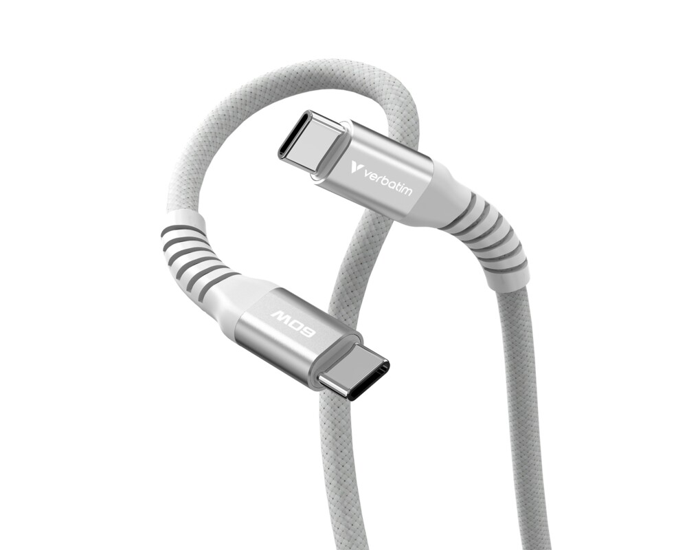 Кабел Verbatim Sync & Charge USB-C to USB-C 60W Magnetic 120 cm - Grey 4