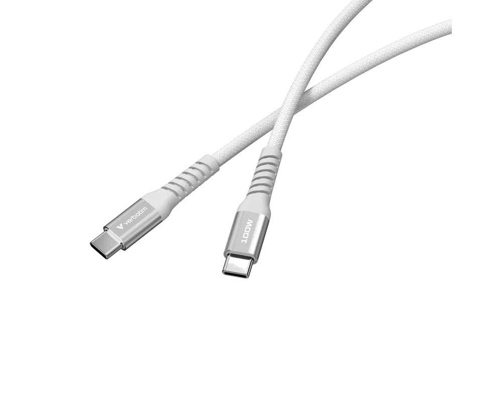 Кабел Verbatim Sync & Charge USB-C to USB-C 100W Magnetic 120 cm - Grey 3