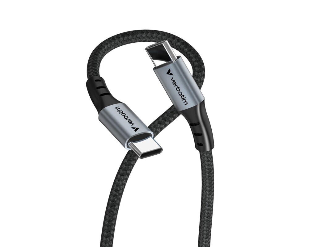 Кабел Verbatim Sync & Charge USB C to USB C 100W 120 cm 2