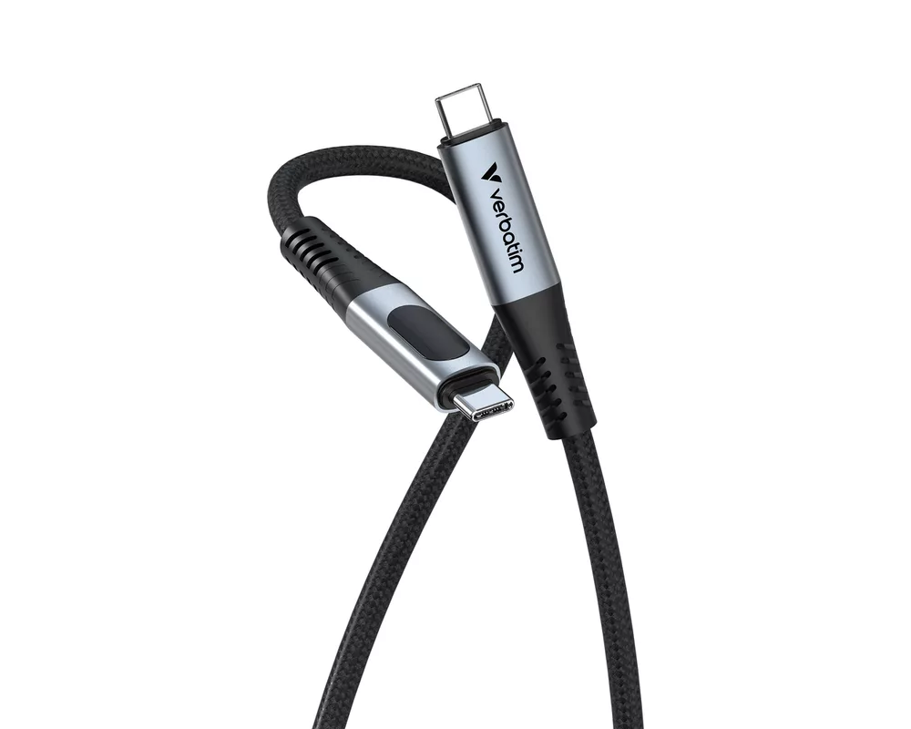 Кабел Verbatim Sync & Charge USB-C to USB-C 100W Display 120 cm 2