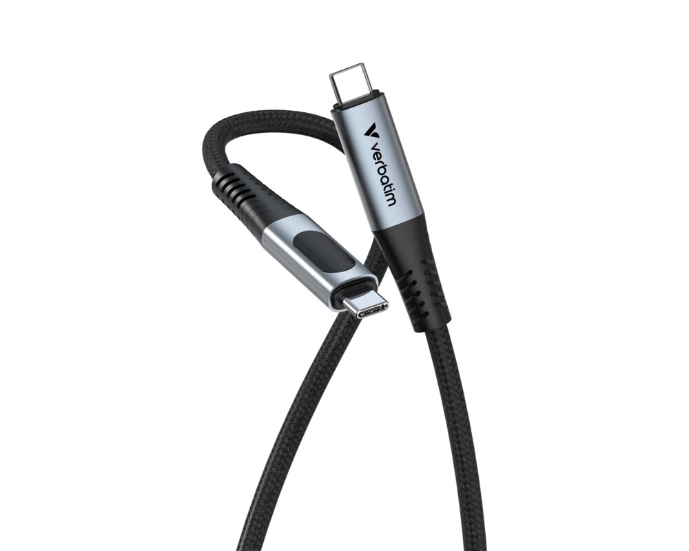 Кабел Verbatim Sync & Charge USB C to USB C 100W Display 120 cm 2