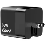 Зарядно Verbatim Mini GaN Charger 65W 2 Port retractable cable display US plugs with EU and UK adaptors 8