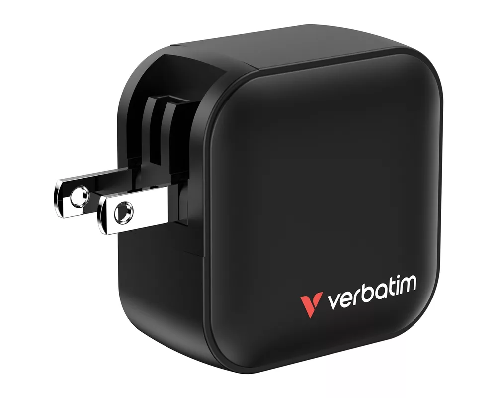 Зарядно Verbatim Mini GaN Charger 70W 3 Port US plug with EU and UK adaptors 8