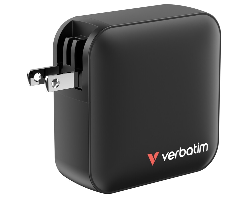 Зарядно Verbatim Mini GaN Charger 165W 4 Port US plug with EU and UK adaptors 7