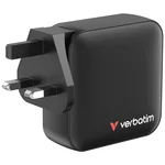 Зарядно Verbatim Mini GaN Charger 165W 4 Port US plug with EU and UK adaptors 4