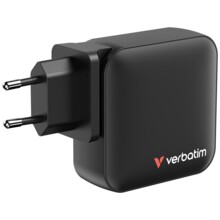  Verbatim Mini GaN Charger 165W 4 Port US plug with EU and UK adaptors 799722 32216 на топ цена - PIC.bg