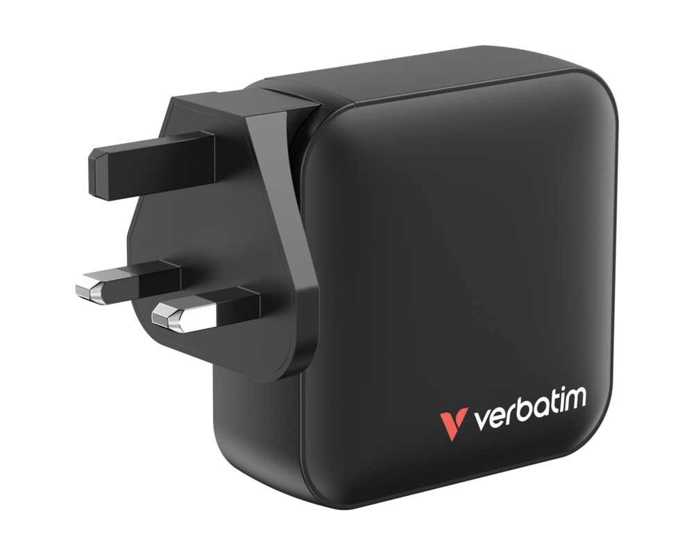 Зарядно Verbatim Mini GaN Charger 165W 4 Port US plug with EU and UK adaptors 6