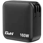 Зарядно Verbatim Mini GaN Charger 165W 4 Port US plug with EU and UK adaptors 3