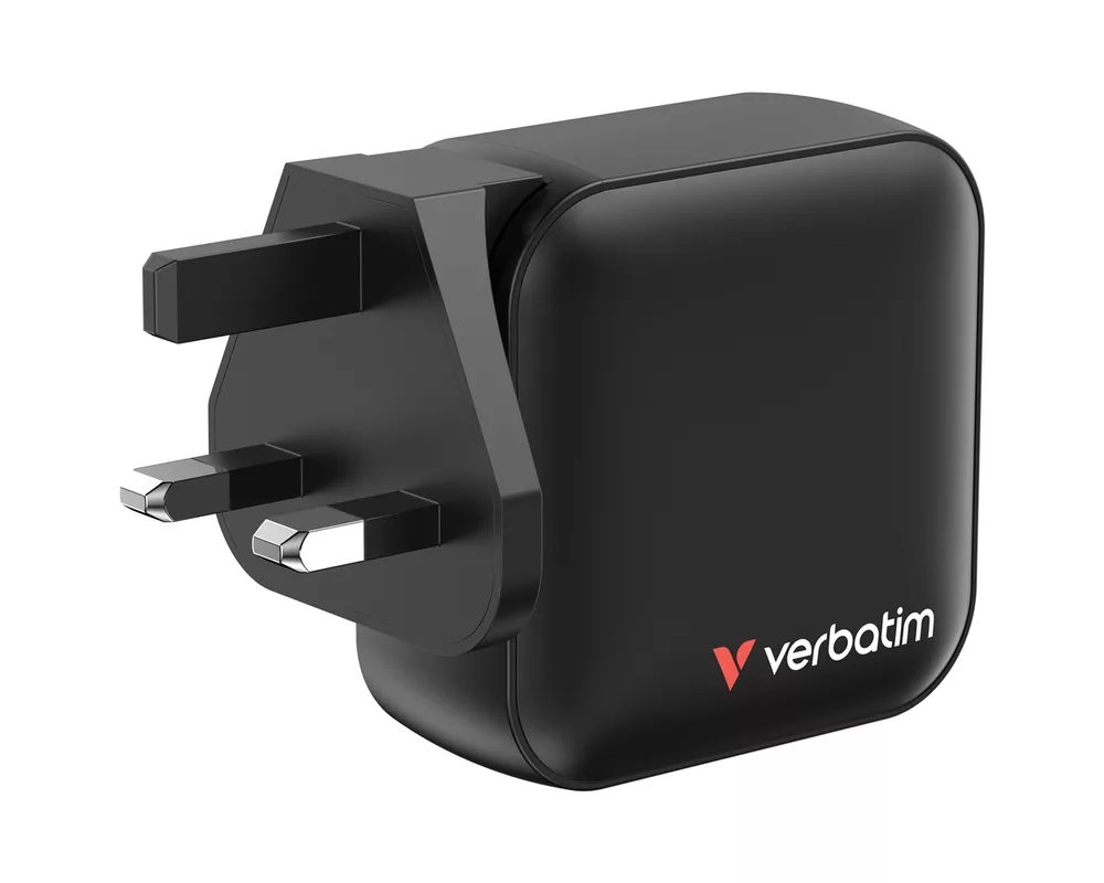 Зарядно Verbatim Mini GaN Charger 100W 4 Port US plug with EU and UK adaptors 5