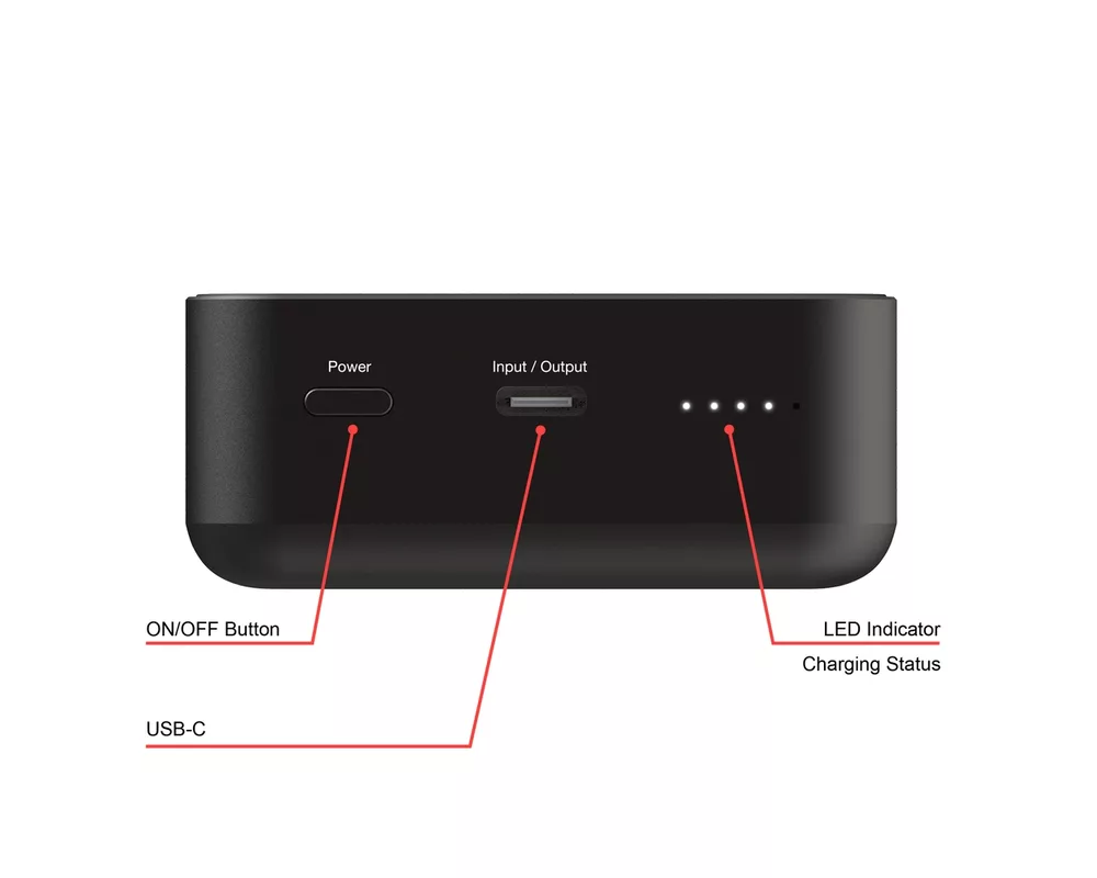 Външна батерия Verbatim Charge 'n' Go Essentials Power Bank Magnetic Wireless 20000mAh Black 5