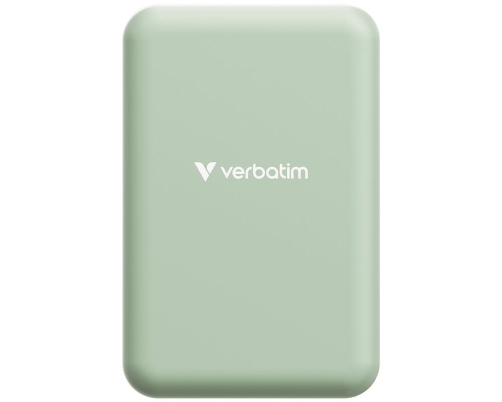 Външна батерия Verbatim Charge 'n' Go Essentials Power Bank Magnetic Wireless 20000mAh Green 3