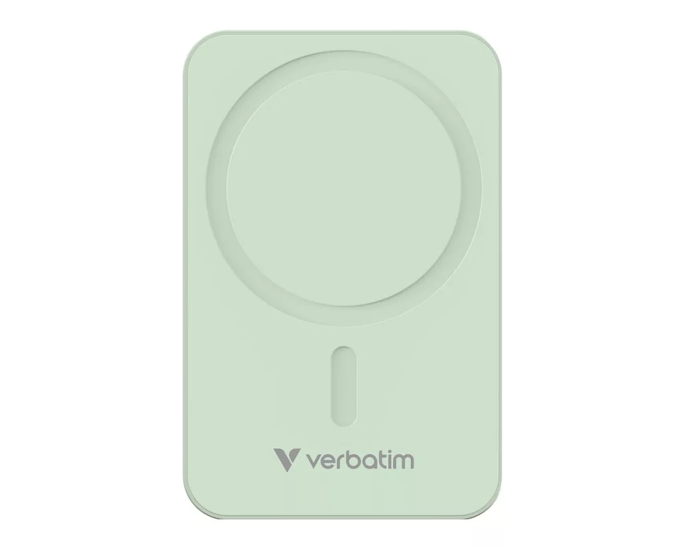 Външна батерия Verbatim Charge 'n' Go Essentials Power Bank Magnetic Wireless 20000mAh Green 2