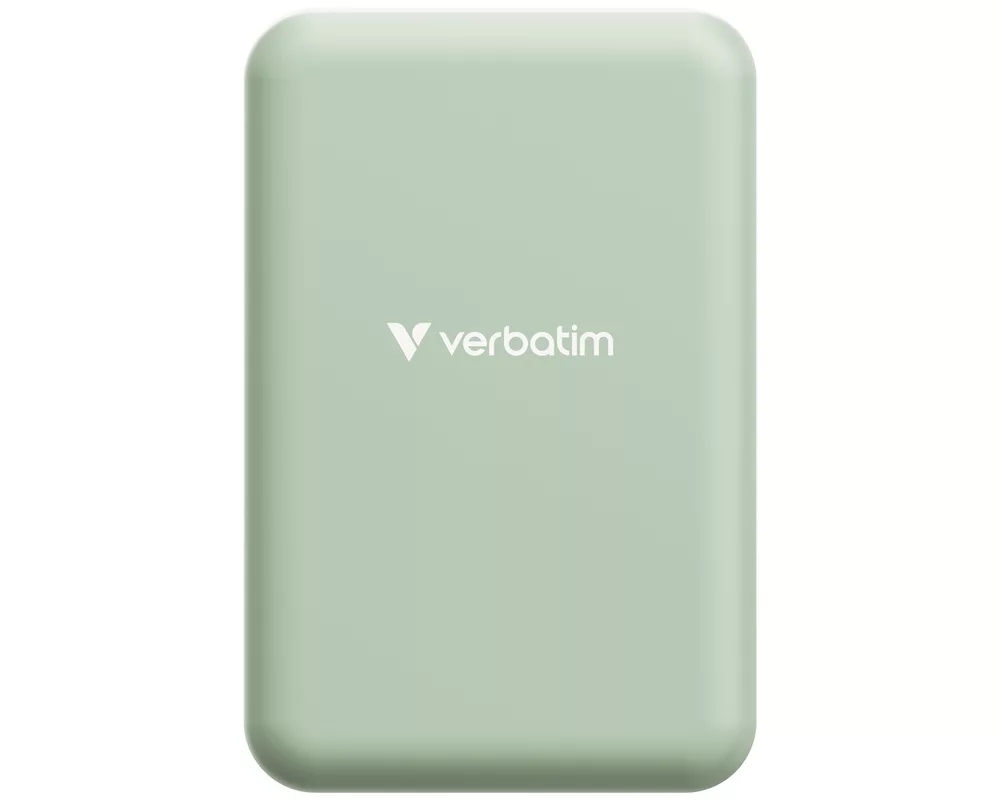 Външна батерия Verbatim Charge 'n' Go Essentials Power Bank Magnetic Wireless 20000mAh Green 3