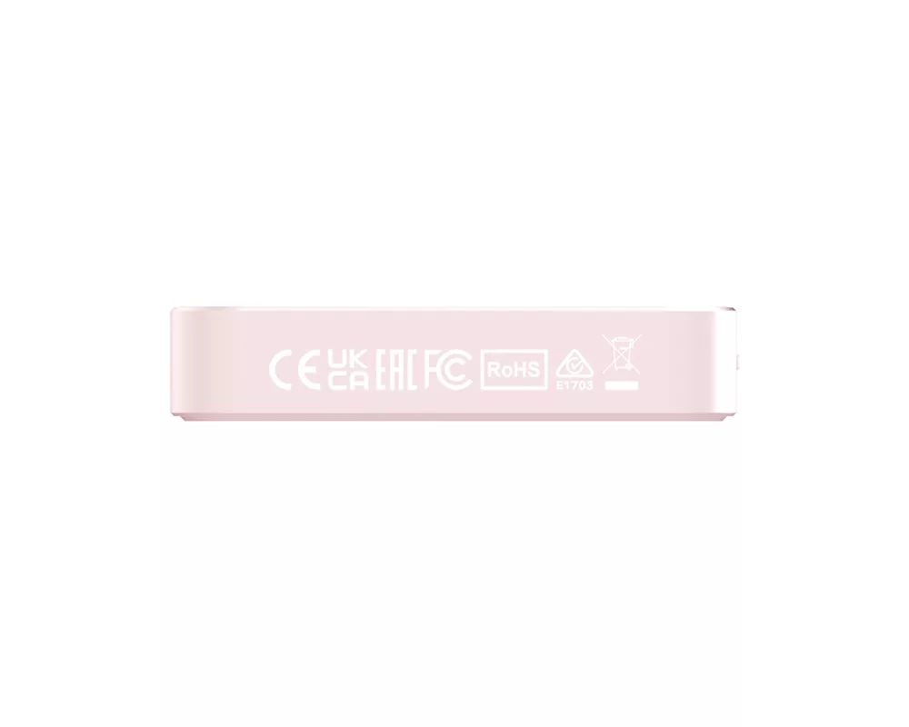 Външна батерия Verbatim Charge 'n' Go Power Bank with Stand Magnetic Wireless 10000mAh Pink 6