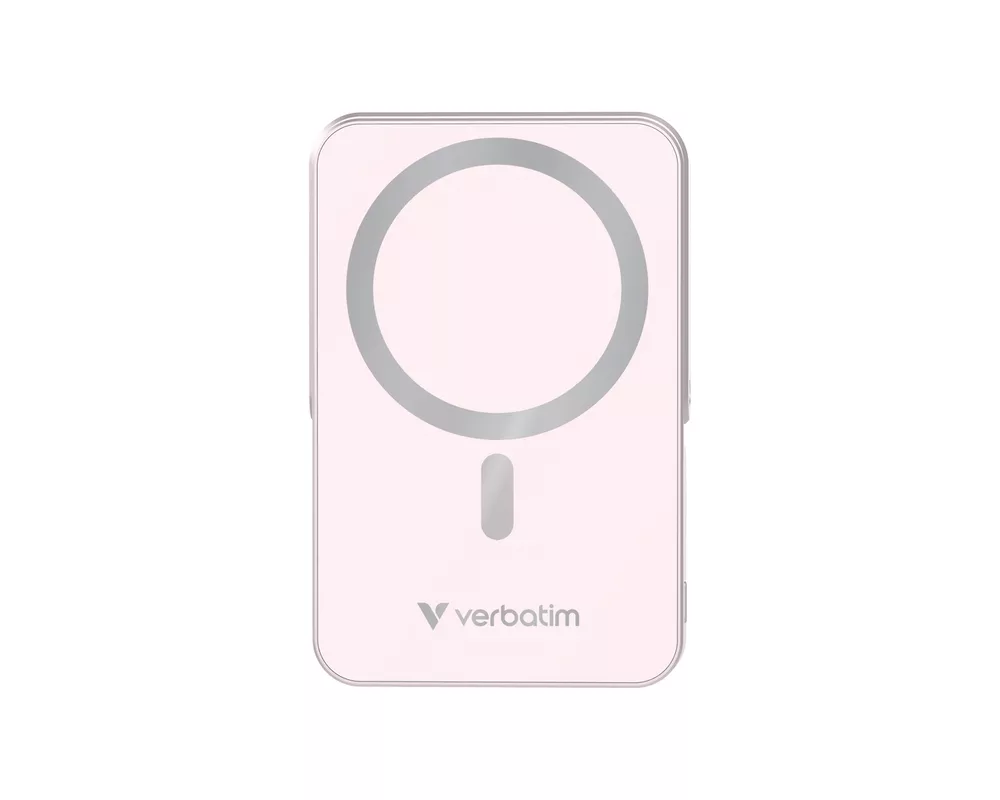 Външна батерия Verbatim Charge 'n' Go Power Bank with Stand Magnetic Wireless 10000mAh Pink 2