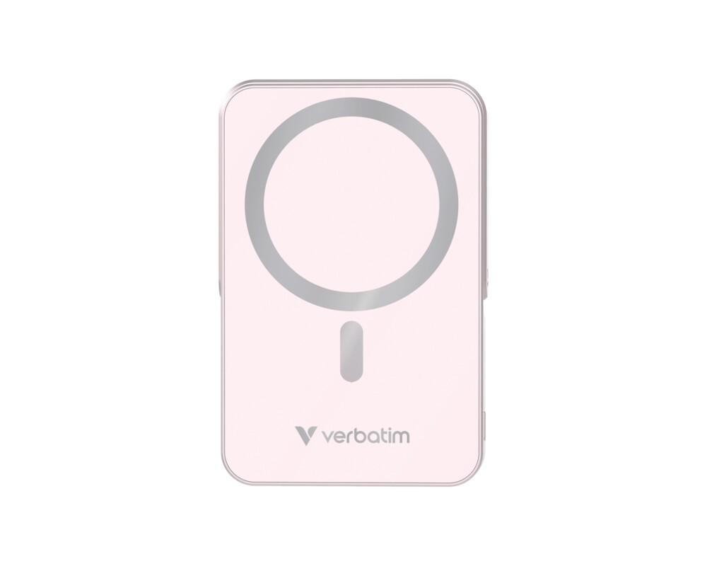 Външна батерия Verbatim Charge 'n' Go Power Bank with Stand Magnetic Wireless 10000mAh Pink 2