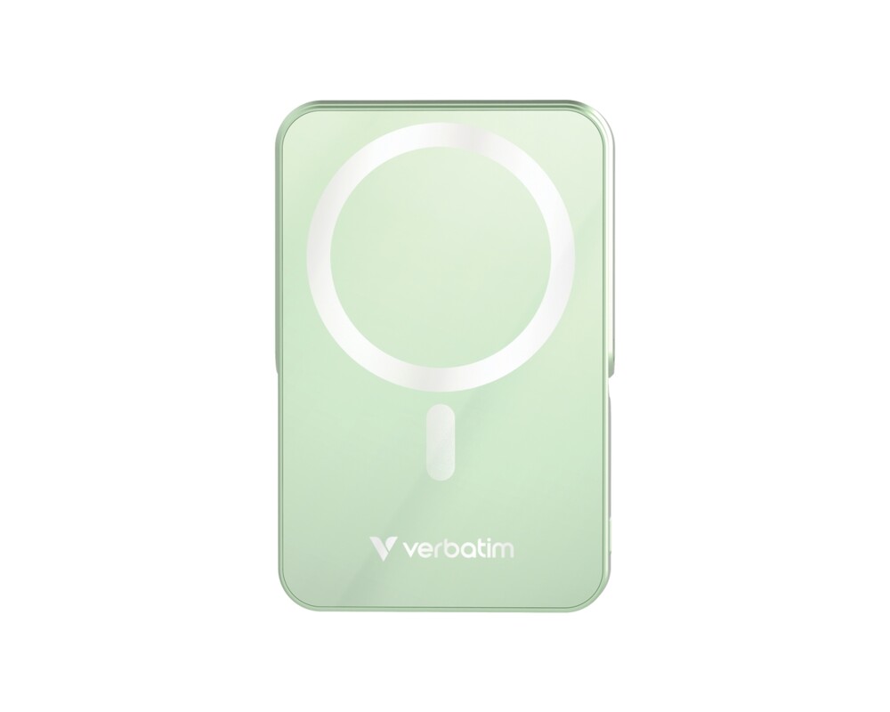Външна батерия Verbatim Charge 'n' Go Power Bank with Stand Magnetic Wireless 10000mAh Green 2