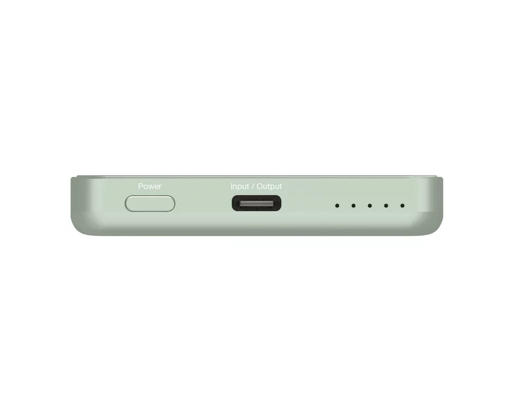 Външна батерия Verbatim Charge 'n' Go Essentials Power Bank Magnetic Wireless 5000mAh Green 4
