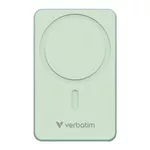 Външна батерия Verbatim Charge 'n' Go Essentials Power Bank Magnetic Wireless 5000mAh Green 2