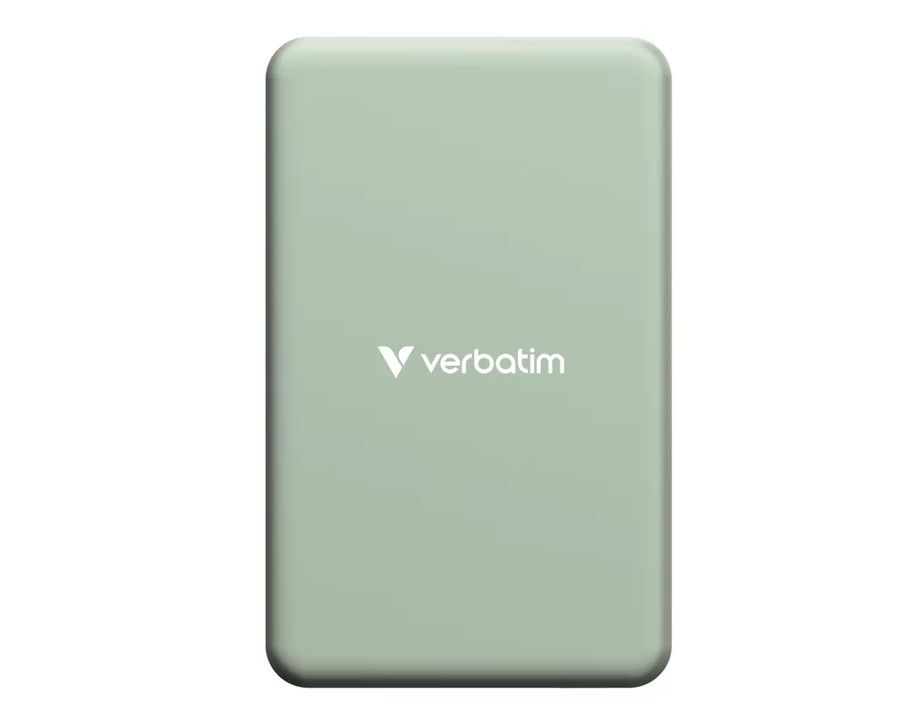 Външна батерия Verbatim Charge 'n' Go Essentials Power Bank Magnetic Wireless 5000mAh Green 3