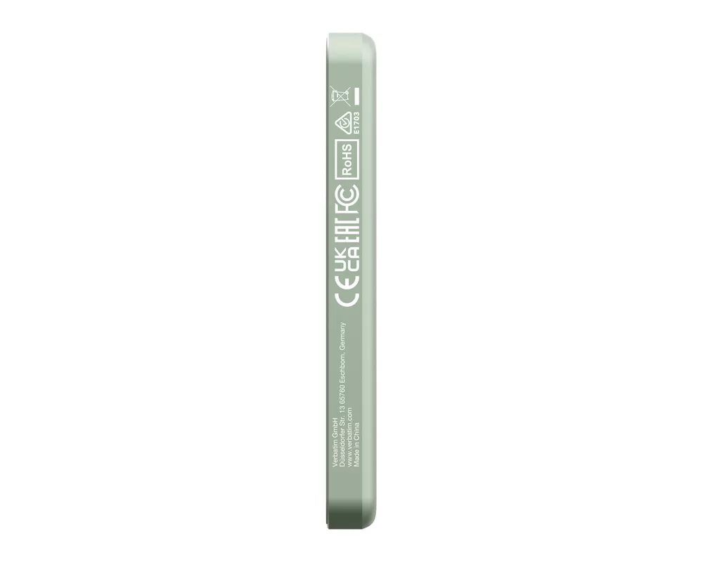 Външна батерия Verbatim Charge 'n' Go Essentials Power Bank Magnetic Wireless 5000mAh Green 6