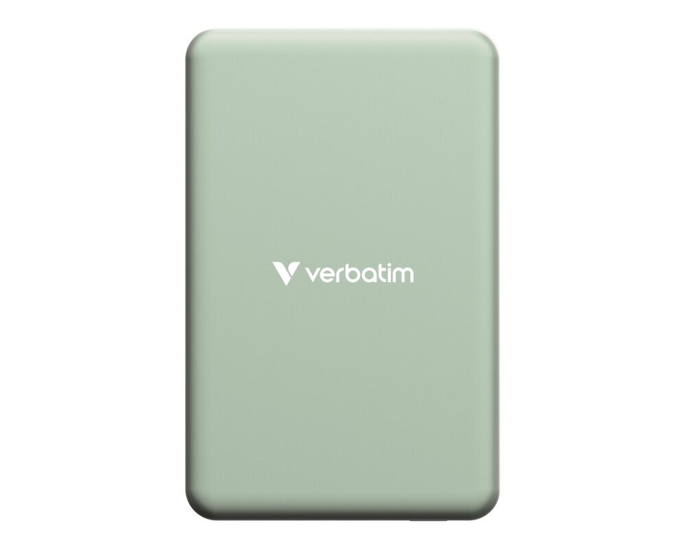 Външна батерия Verbatim Charge 'n' Go Essentials Power Bank Magnetic Wireless 10000mAh Green 4