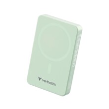  Verbatim Charge 'n' Go Essentials Power Bank Magnetic Wireless 10000mAh Green 799734 32228 на топ цена - PIC.bg