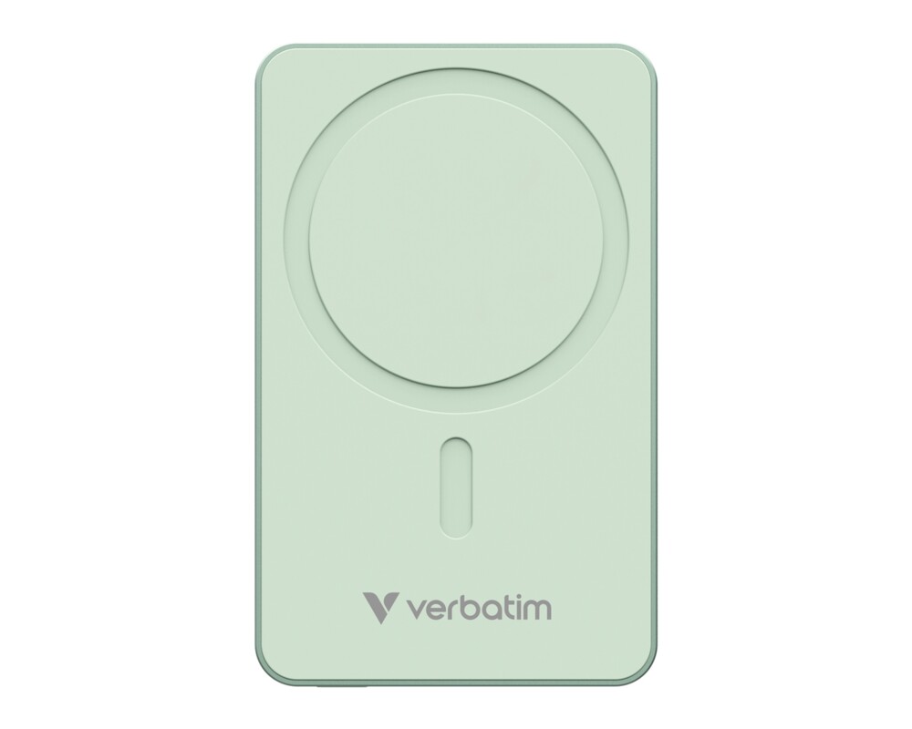 Външна батерия Verbatim Charge 'n' Go Essentials Power Bank Magnetic Wireless 10000mAh Green 2