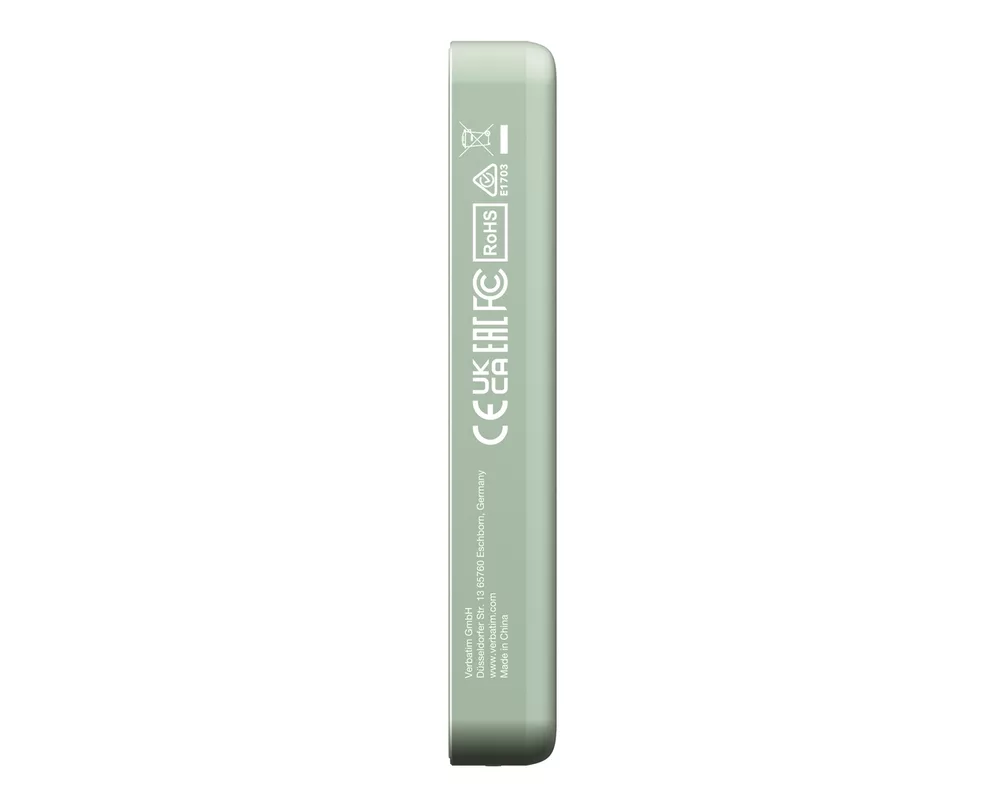 Външна батерия Verbatim Charge 'n' Go Essentials Power Bank Magnetic Wireless 10000mAh Green 6