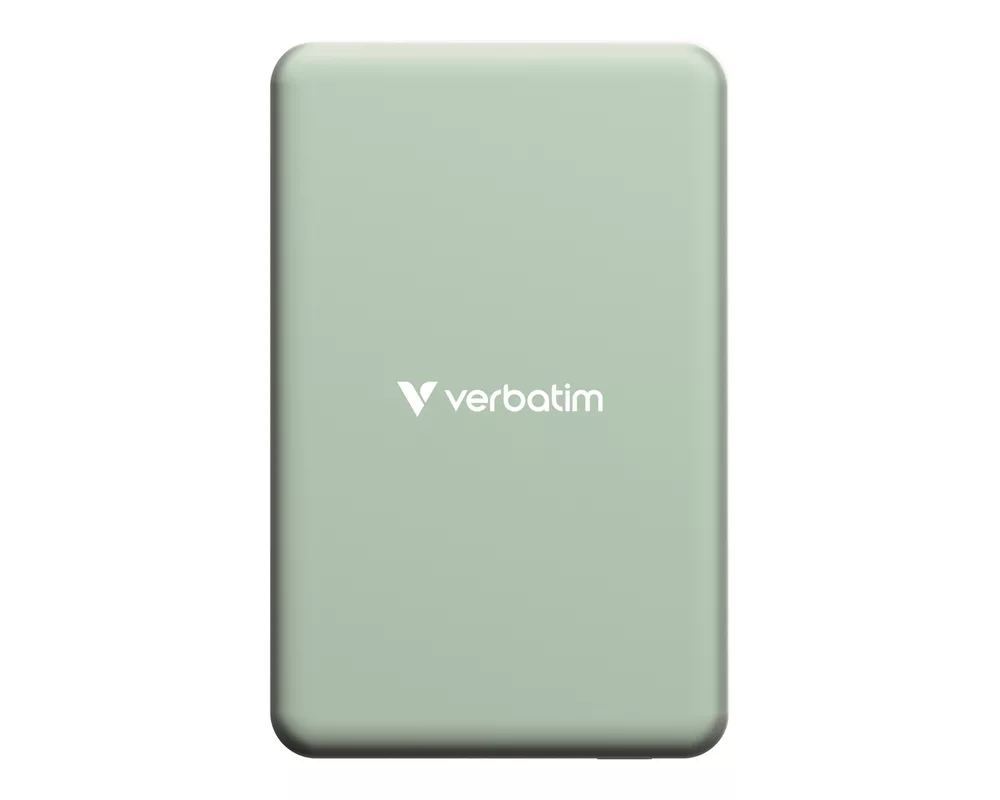 Външна батерия Verbatim Charge 'n' Go Essentials Power Bank Magnetic Wireless 10000mAh Green 4