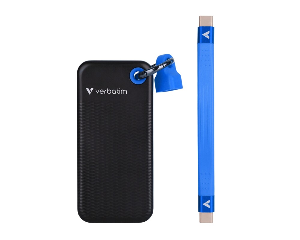 SSD Verbatim Pocket SSD USB 3.2 Gen 2 2TB Black/Blue 2