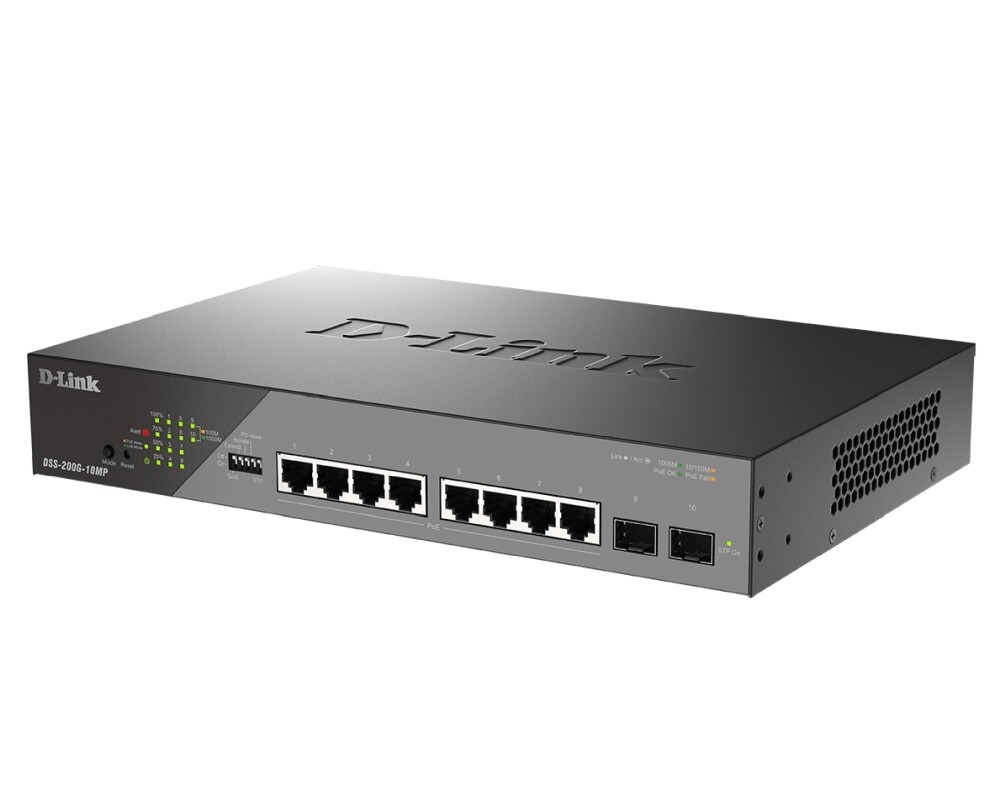 Switch (Комутатор) D-Link 10-Port Gigabit Ethernet PoE+ Surveillance Switch 2