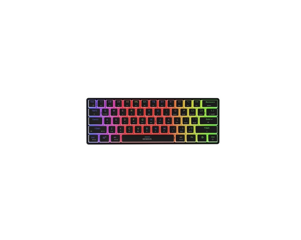 Клавиатура Genesis Mechanical Gaming Keyboard Thor 660 G2 Wireless RGB Backlight BLACK GATERON BROWN 4