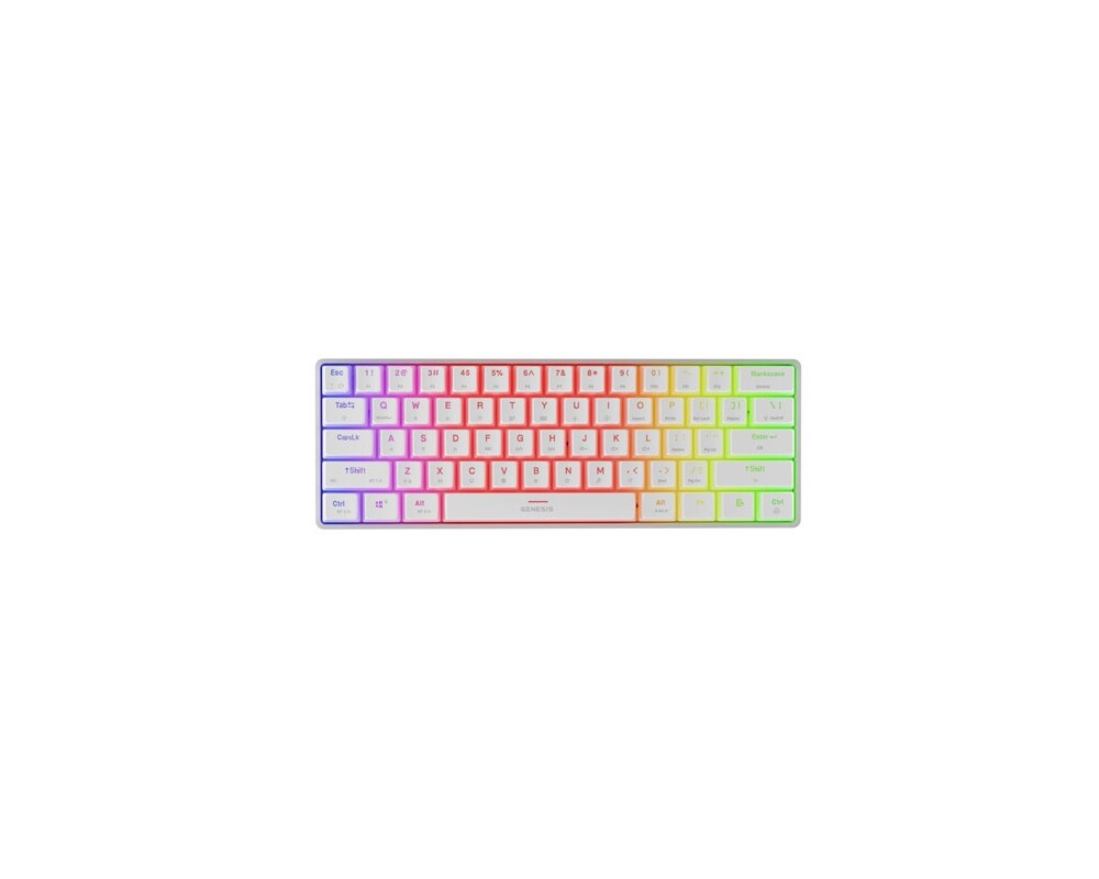 Клавиатура Genesis Mechanical Gaming Keyboard Thor 660 G2 Wireless RGB Backlight WHITE GATERON RED 3