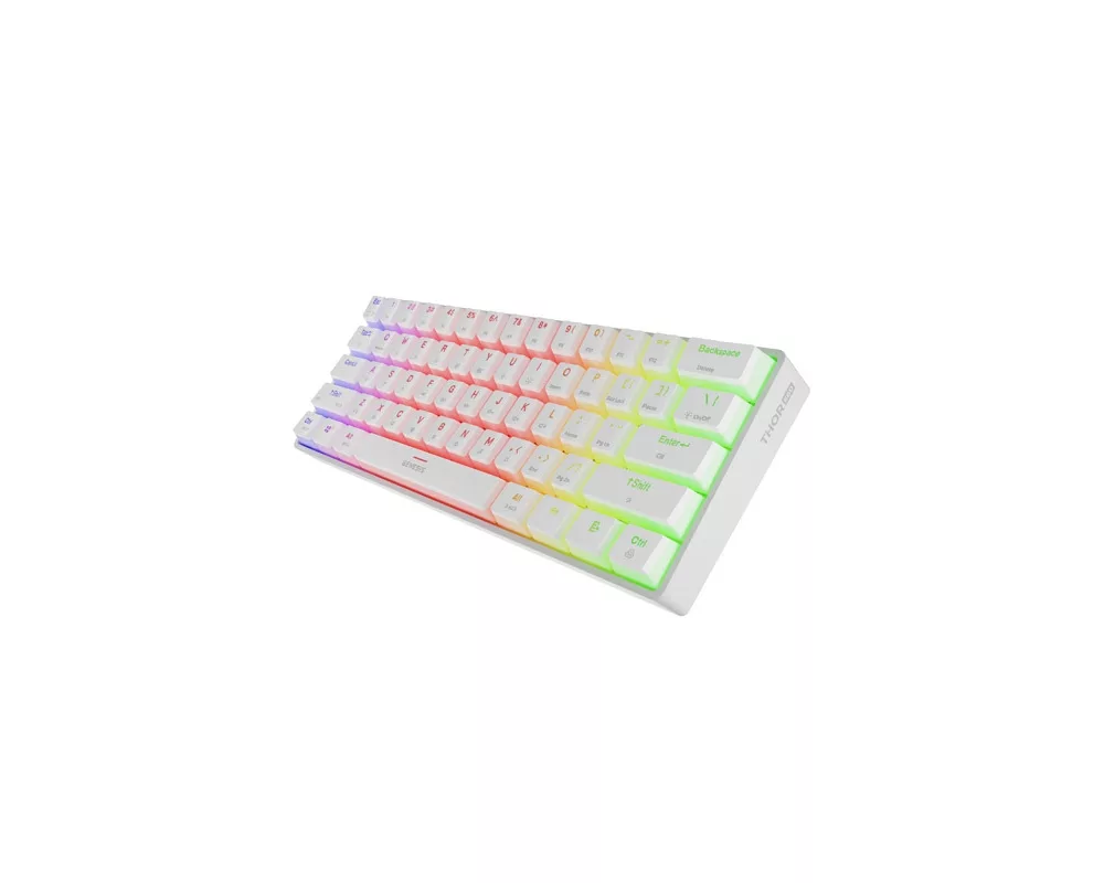 Клавиатура Genesis Mechanical Gaming Keyboard Thor 660 G2 Wireless RGB Backlight WHITE GATERON RED 4