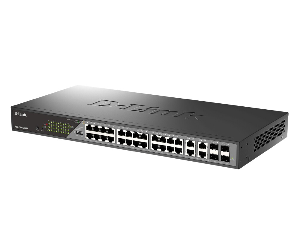 Switch (Комутатор) D-Link 28-Port Gigabit Ethernet PoE+ Surveillance Switches 2