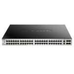 <span>Switch (Комутатор)</span> D-Link 48x10/100/1000BASE-T PoE ports (370W budget) Layer 3 Stackable Managed Gigabit Switch with 2x10GBASE-T ports and 4xSFP+ ports  <span class='catalog-num-in-name'>DGS-3130-54PS</span> - 