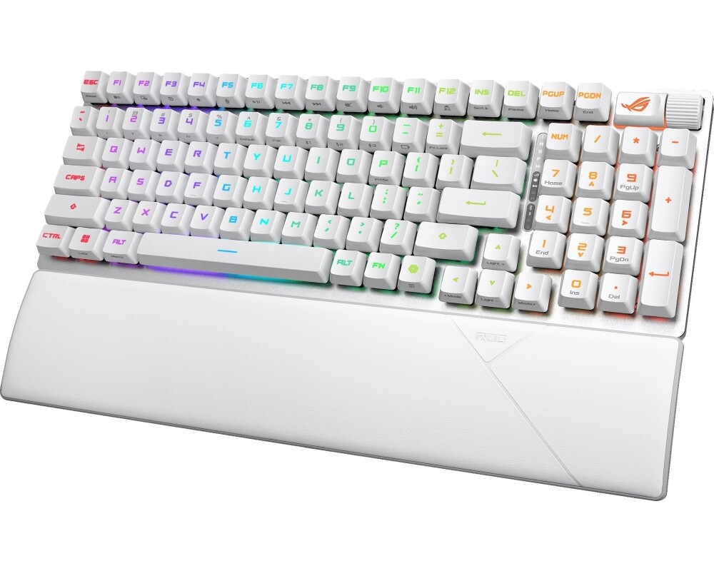 Клавиатура Геймърска безжична Клавиатура ASUS ROG Strix Scope II 96 - Moonlight White 8