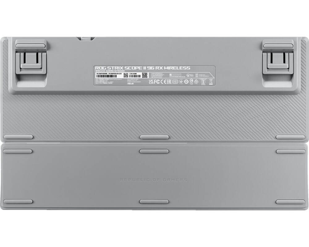 Клавиатура Геймърска безжична Клавиатура ASUS ROG Strix Scope II 96 - Moonlight White 9
