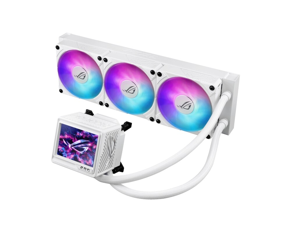 Охладител за процесор ASUS ROG RYUJIN III 360 ARGB EXTREME White Edition 3.5" LCD Display 12