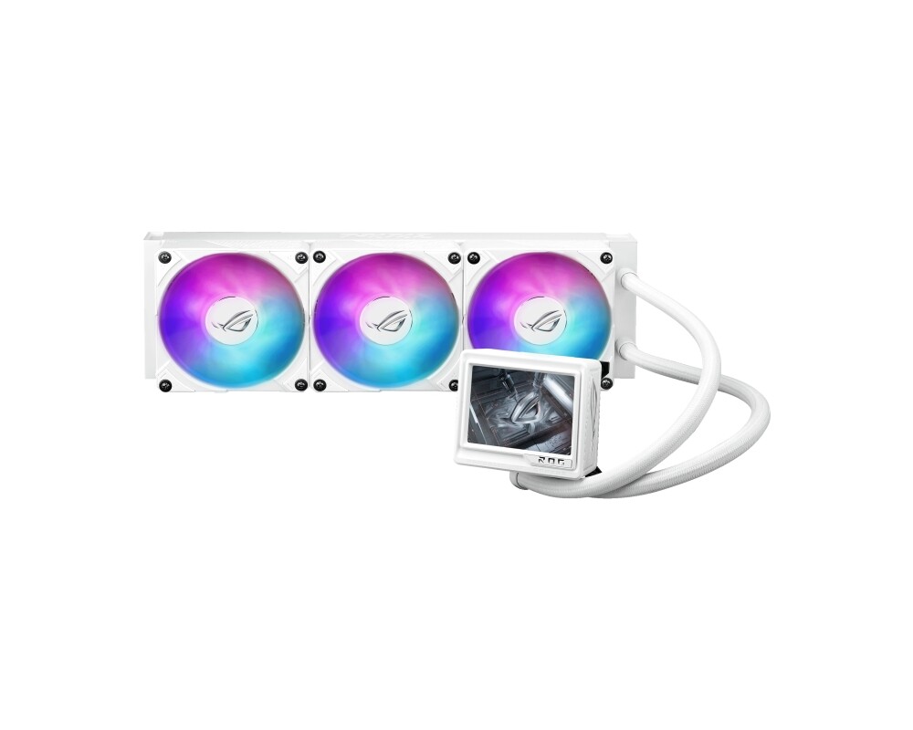 Охладител за процесор ASUS ROG RYUJIN III 360 ARGB EXTREME White Edition 3.5" LCD Display 9