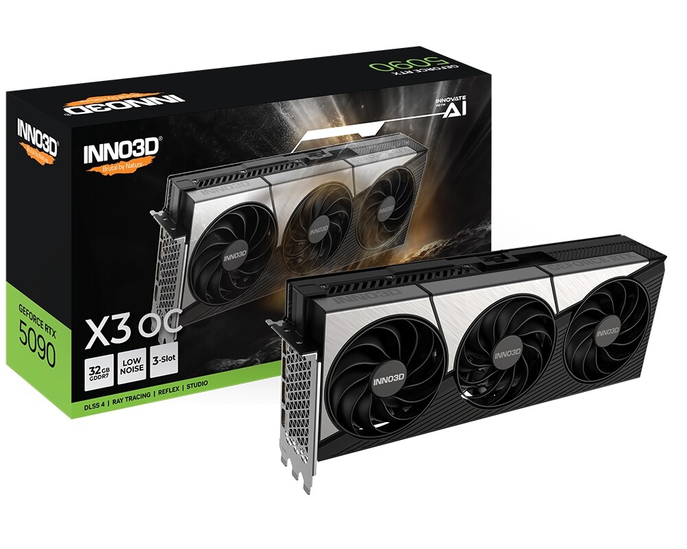 Видеокарта Inno3D GeForce RTX 5090 32GB GDDR7 X3 OC