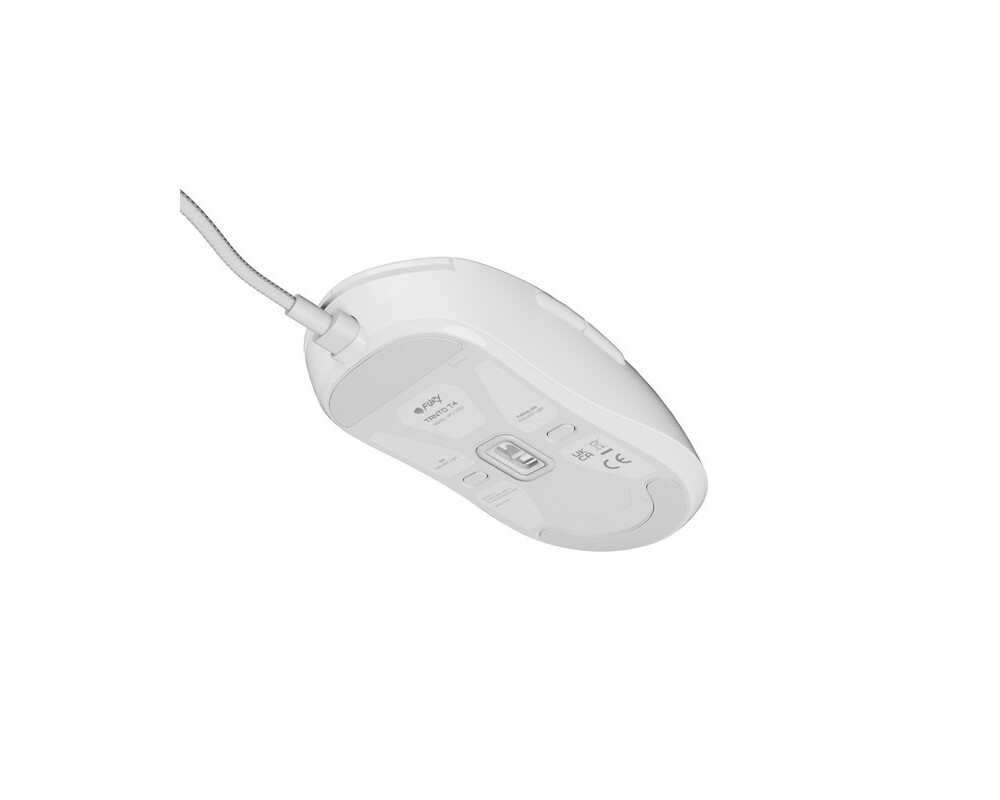Мишка Fury Gaming Mouse Tanto T4 12000DPI Optical With Software RGB Backlight White 5