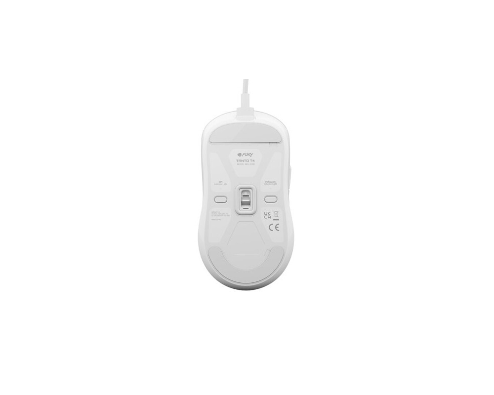 Мишка Fury Gaming Mouse Tanto T4 12000DPI Optical With Software RGB Backlight White 2